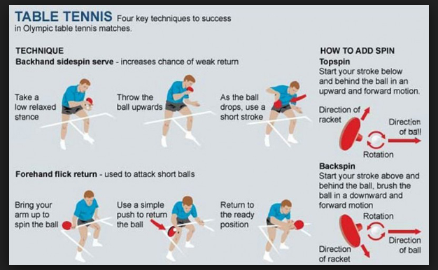 Teknik Dalam Bermain Tenis Meja 1